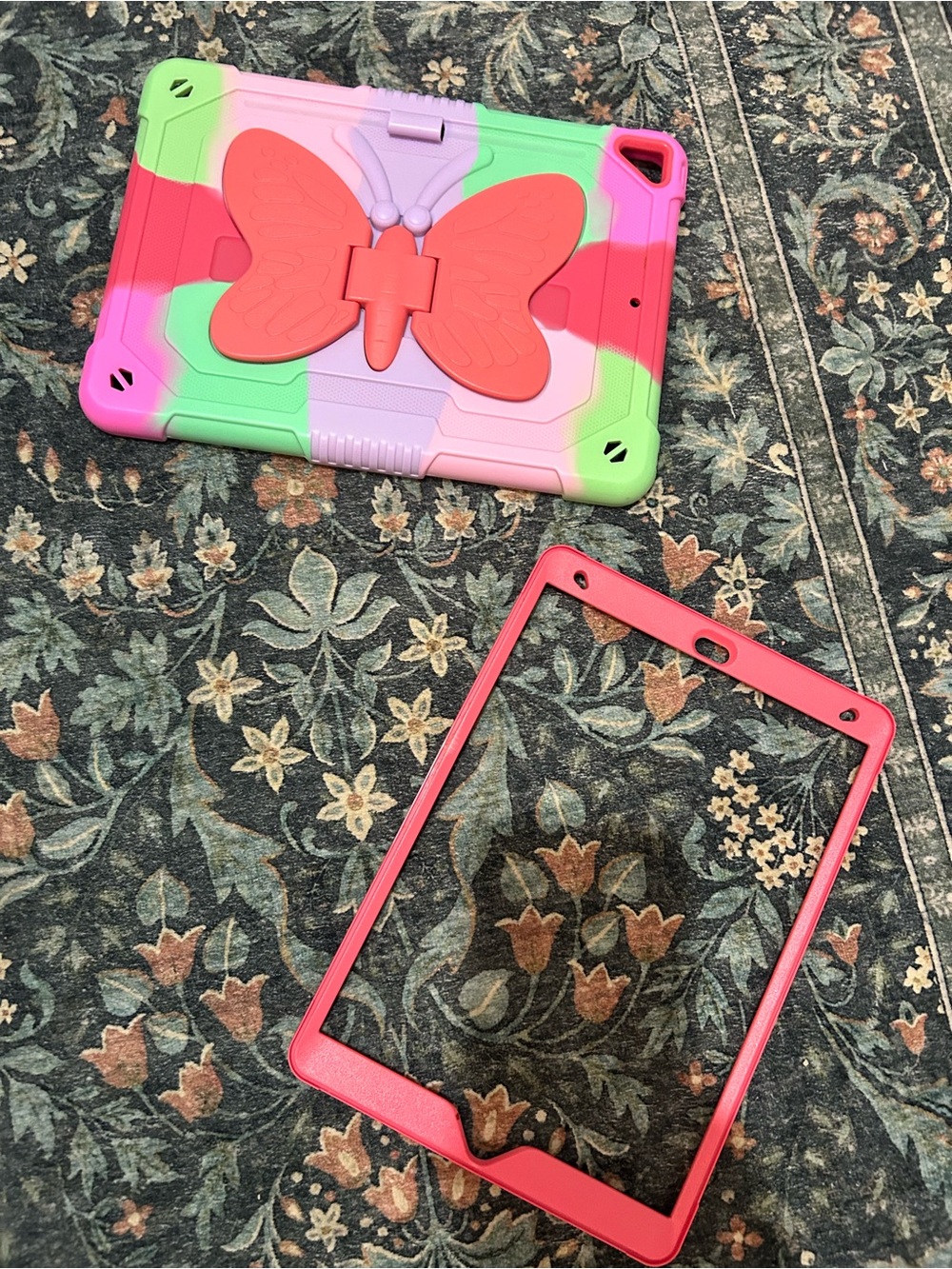 Amazon Kids IPad Tablet Case with Butterfly Stand - Pink, Green, Purple